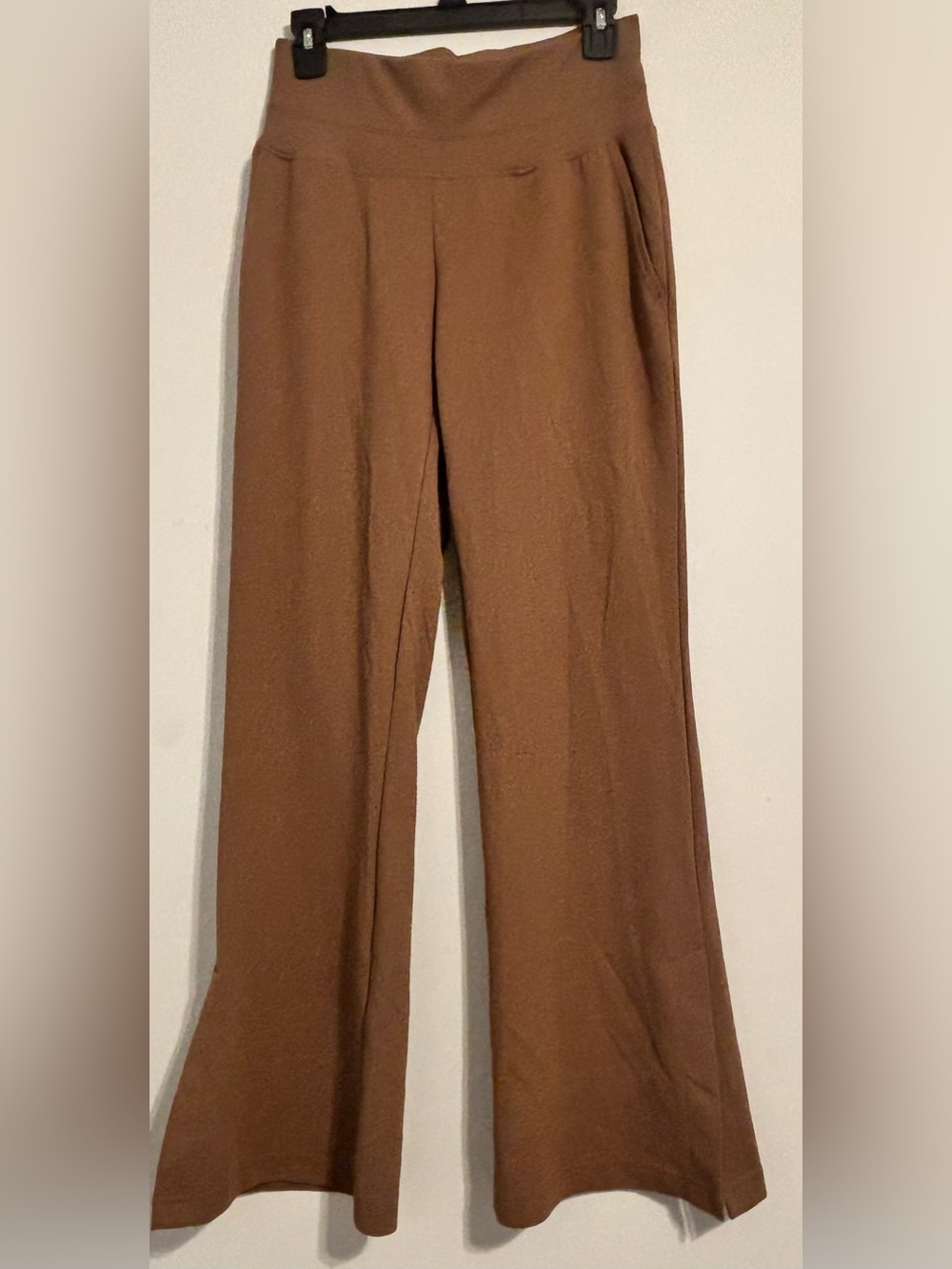 Te Verde Brown Wide-Leg Yoga Pants